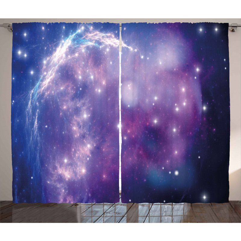Purple Nebula Curtain