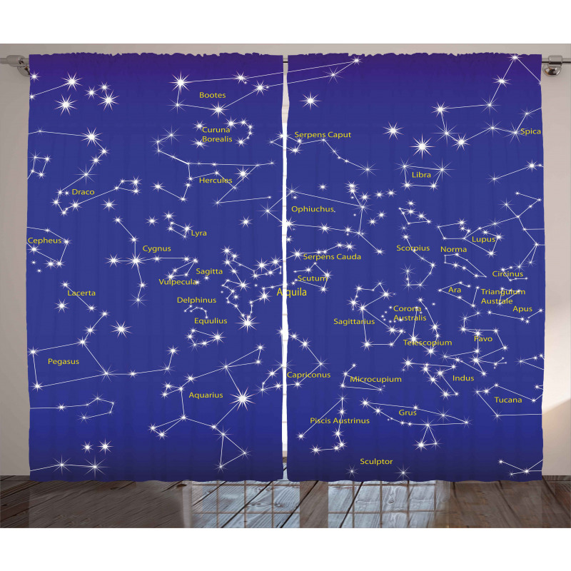 Names of Stars Curtain