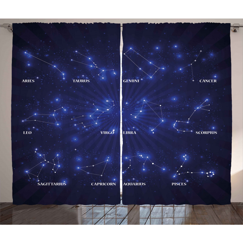 Astrology Stars Curtain