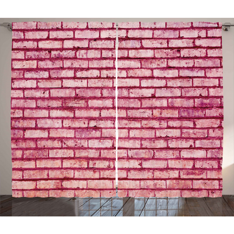 Old Brick Wall Facade Curtain