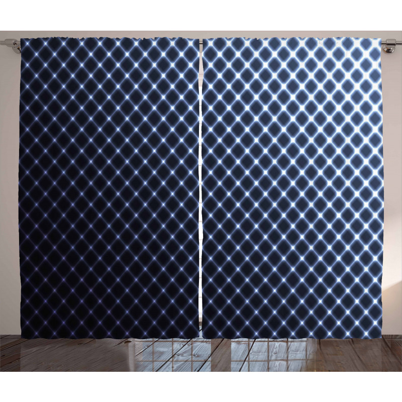 Checkered Halftone Curtain
