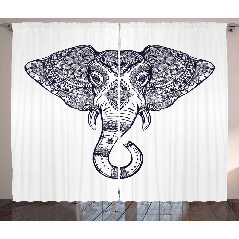 Paisley Animal Curtain