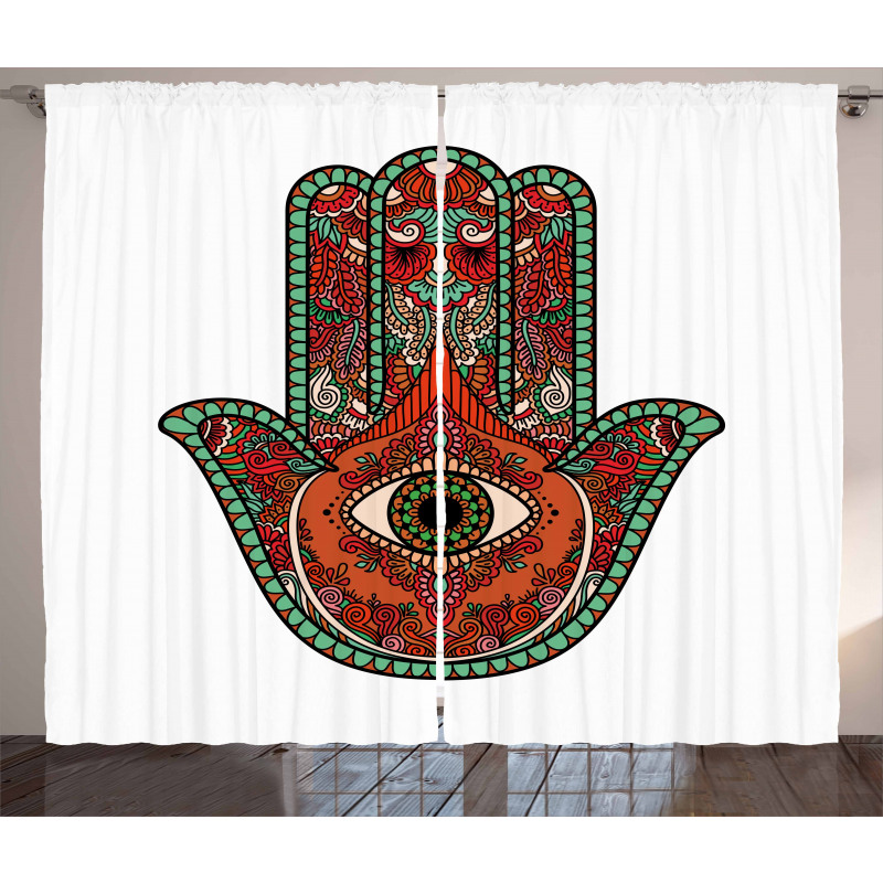 Vintage Boho Colorful Curtain