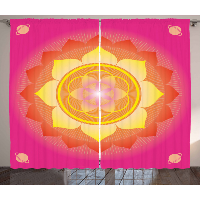 Lotus Planet Astral Cosmic Curtain