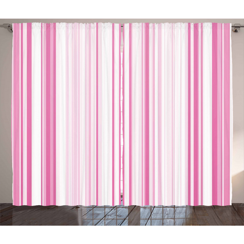 Vertically Striped Curtain