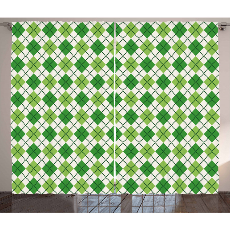 Classical Argyle Pattern Curtain