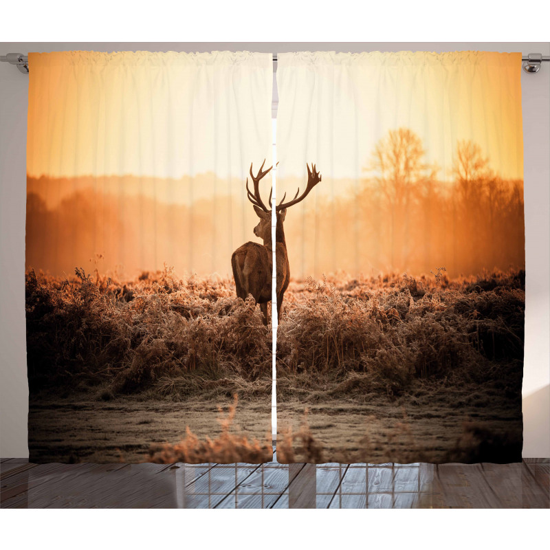 Deer Morning Sun Curtain