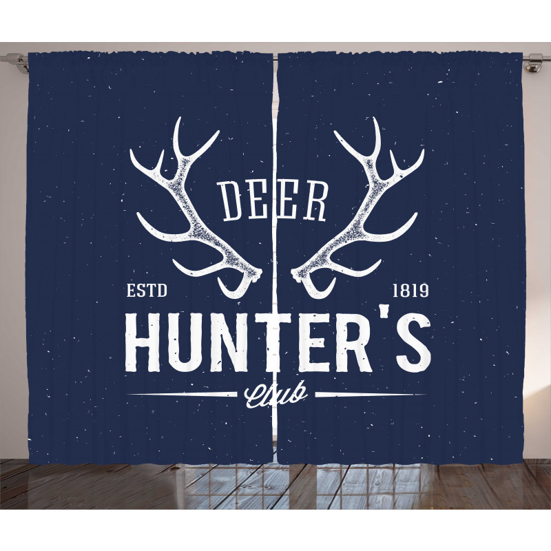 Deer Hunter Club Curtain
