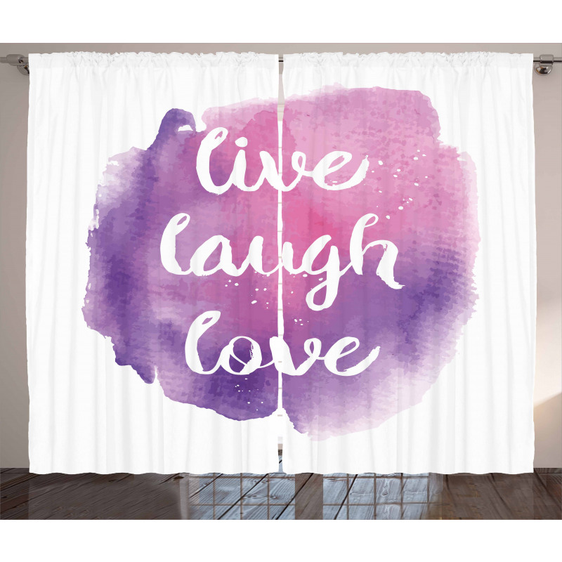 Wise Life Art Curtain