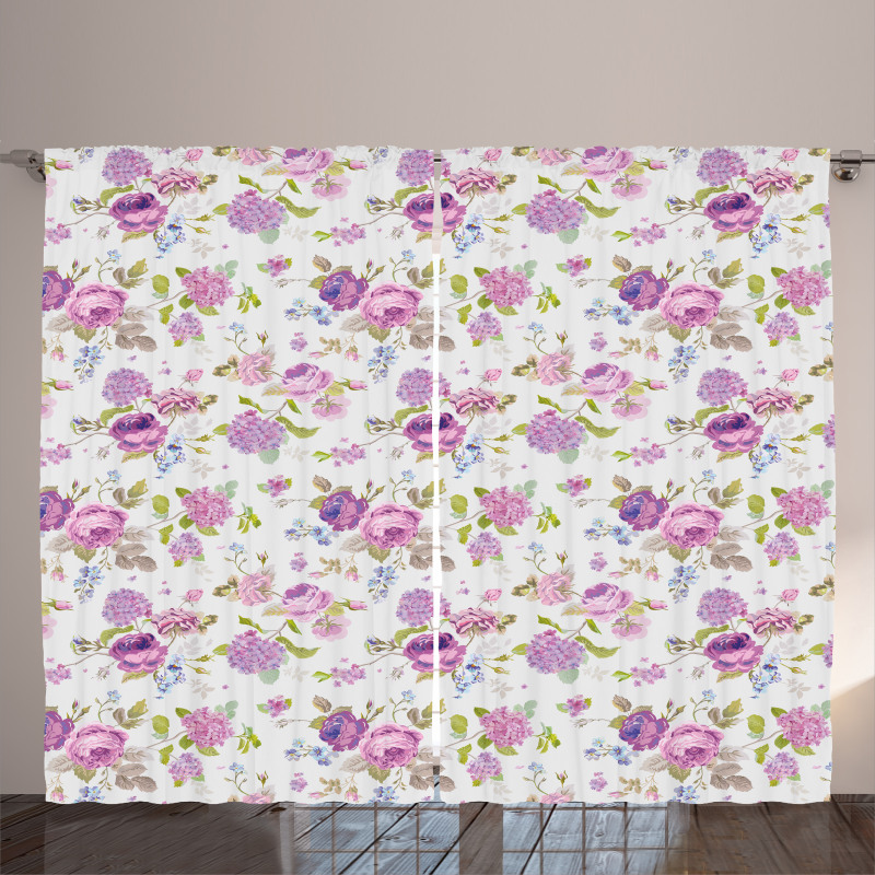 Roses and Violets Curtain