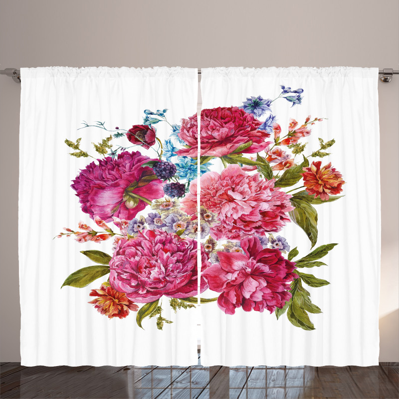 Gentle Summer Flora Curtain