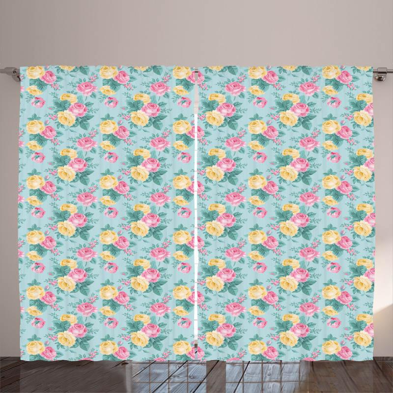 Summer Roses Bridal Curtain