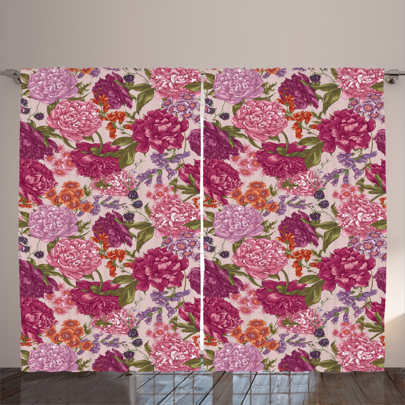 Wild Flora Vintage Curtain