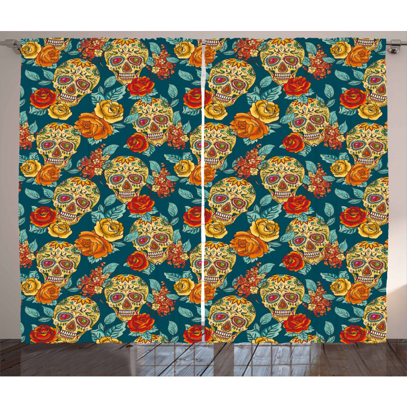 Diamond Eyes Roses Curtain