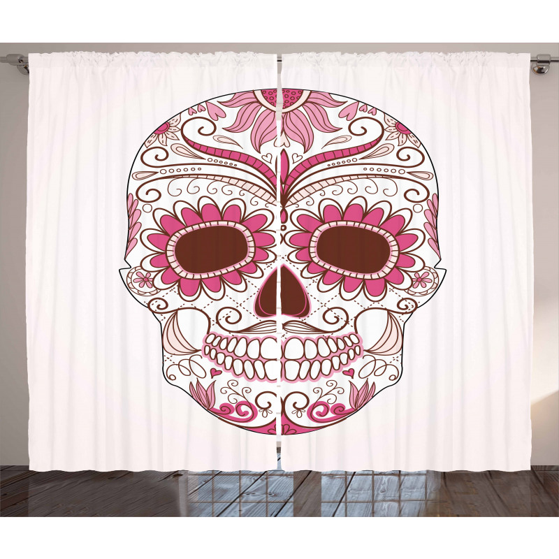 Mexican Ornaments Curtain