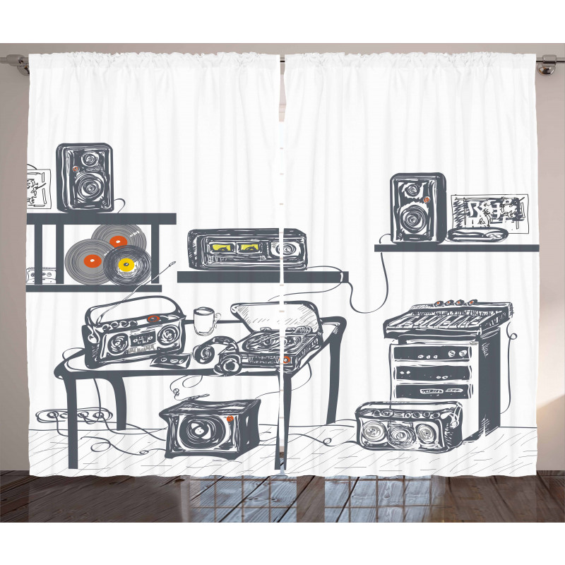 Music Devices Turntable Curtain
