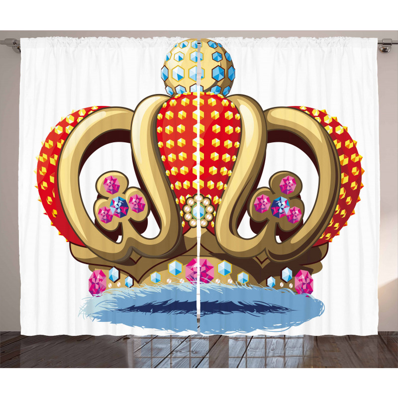 Royal Noble Family Crown Curtain