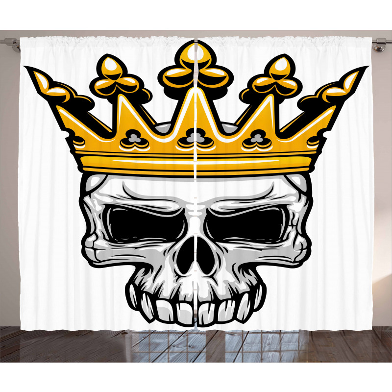 Skull Cranium with Coronet Curtain
