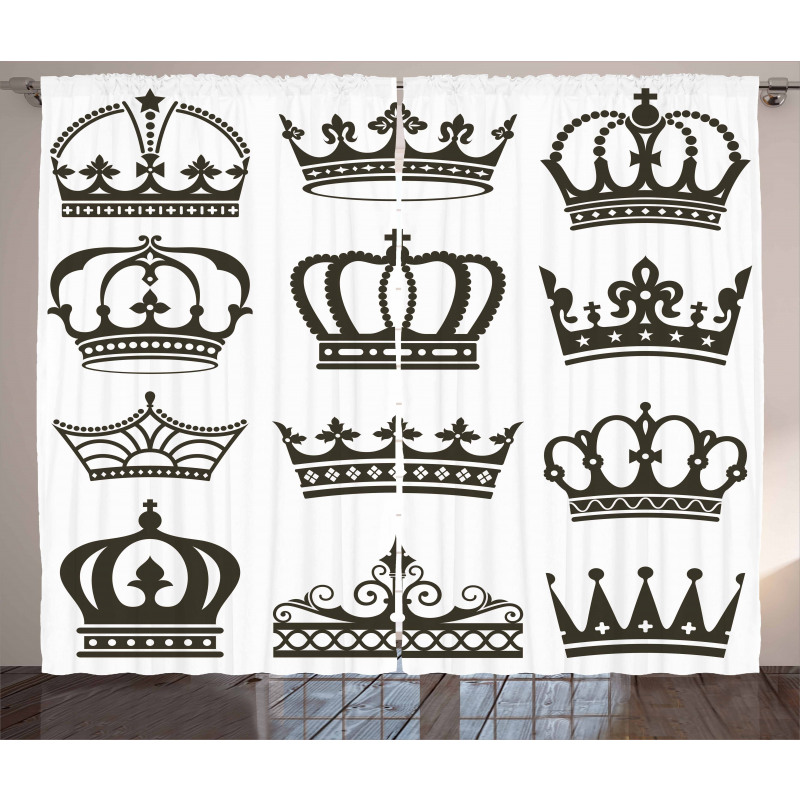 Royalty Crowns Curtain