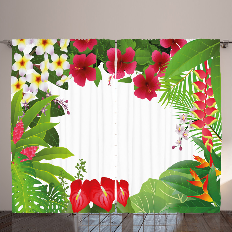 Plumeria Crepe Gingers Curtain