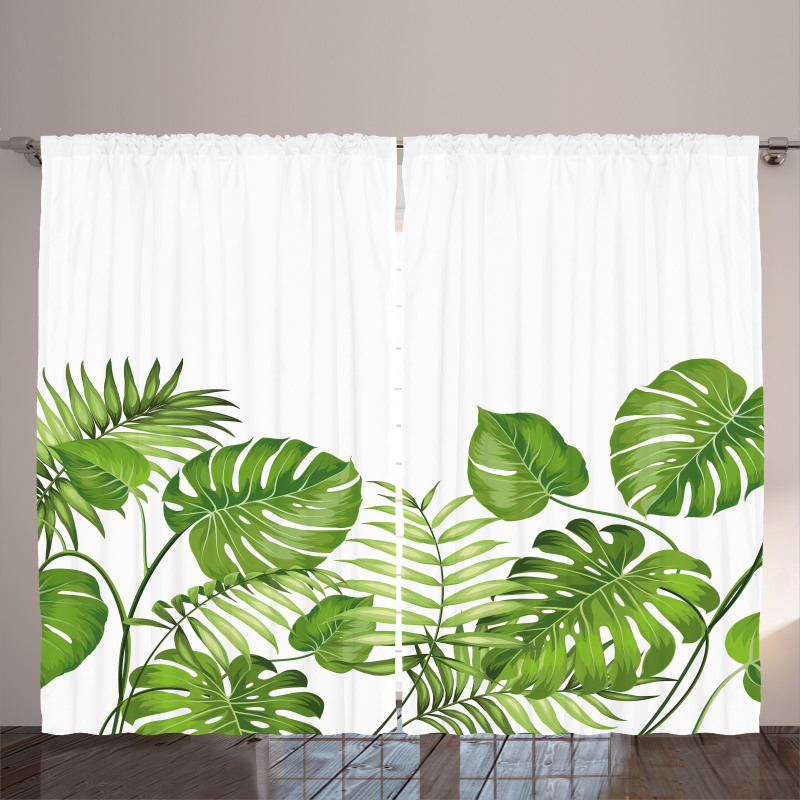 Foliage Swirls Botanic Curtain