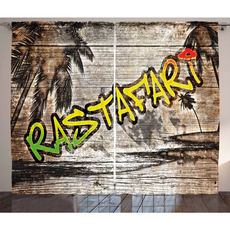 Rastafari Street Graffiti Curtain