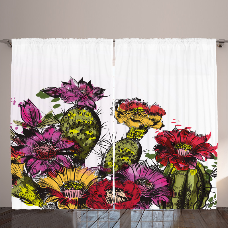 Potted Plant Blossom Curtain