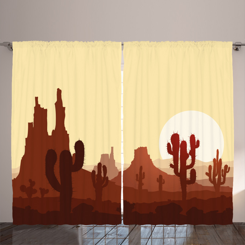 Arid Country Eco Sunset Curtain