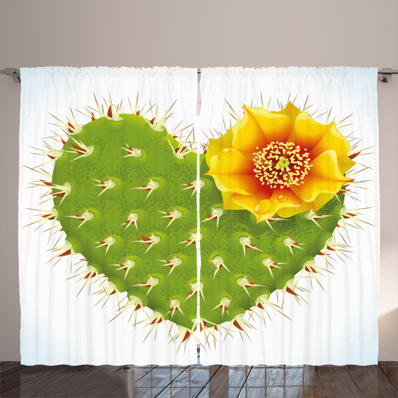 Thorny Opuntia Heart Curtain
