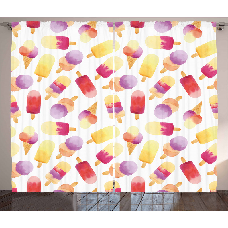 Watercolor Cone Curtain