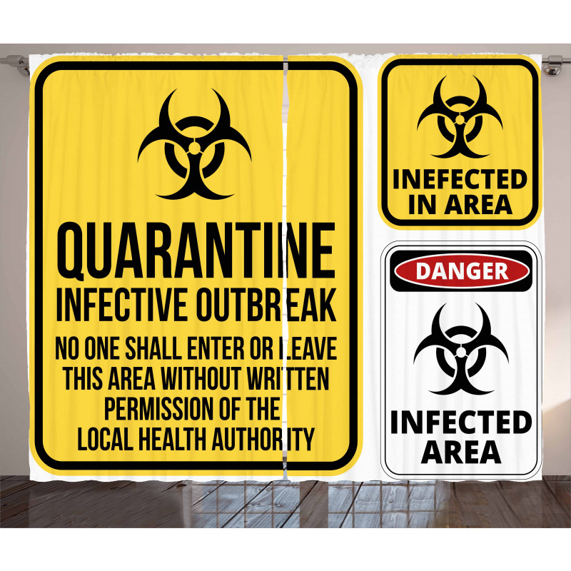 Danger Quarantine Curtain