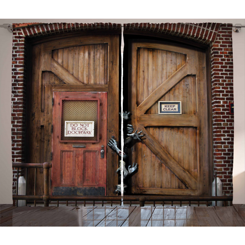 Monster Wood Door Curtain