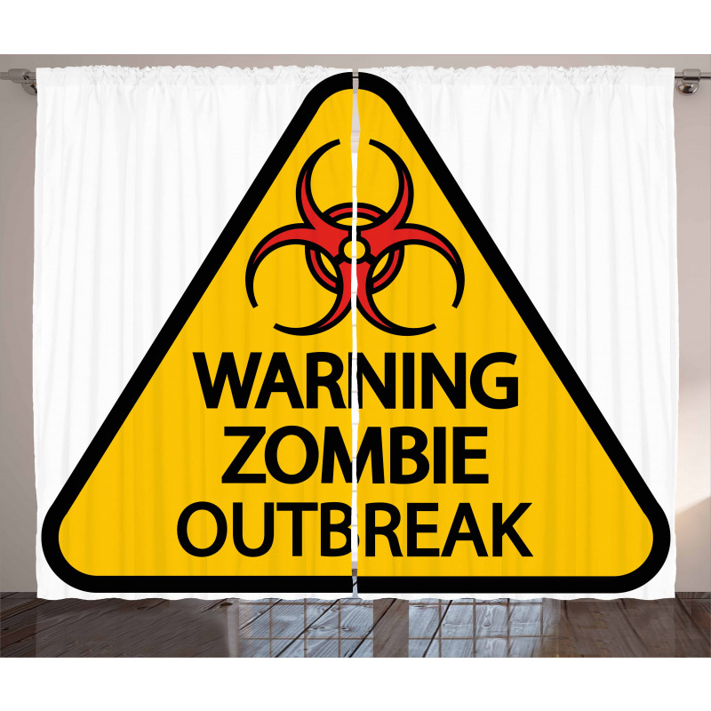 Warning Outbreak Curtain