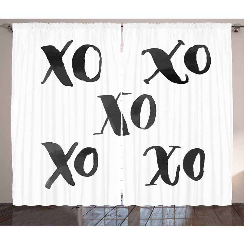 Classic Old Fashion Letters Curtain