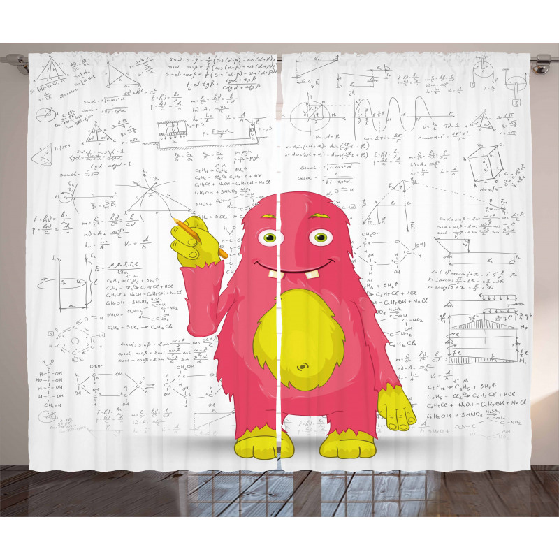 Funny Smart Monster Curtain