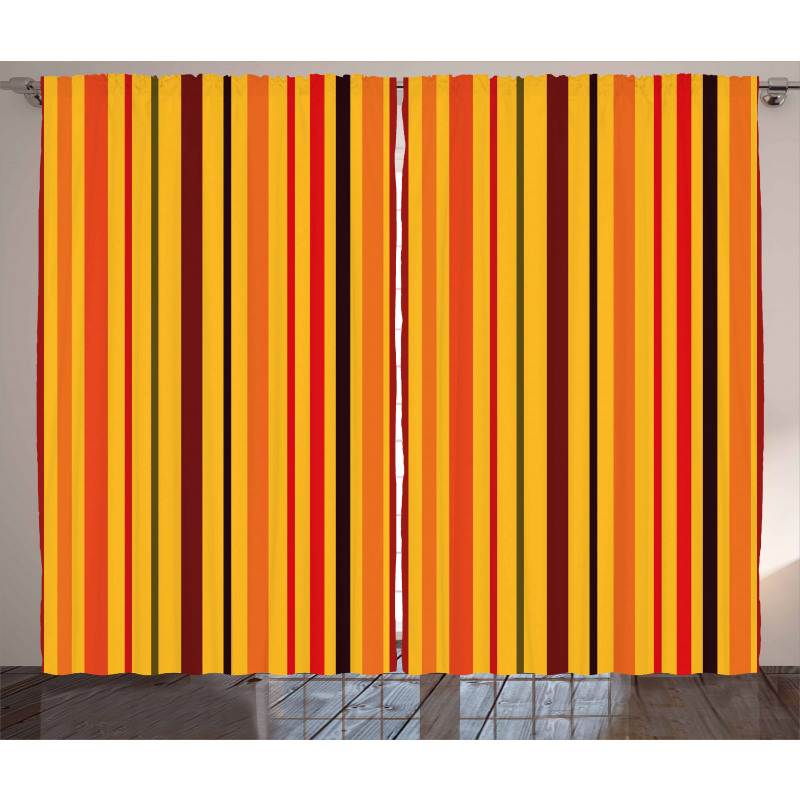 Vibrant Vertical Lines Curtain
