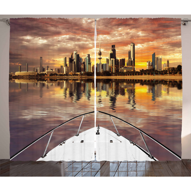 Kuwait Cityscape Curtain