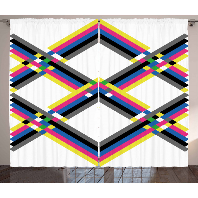 Zigzag Colorful Curtain