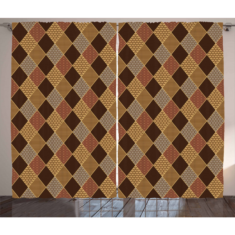 Classic Lozenge Pattern Curtain