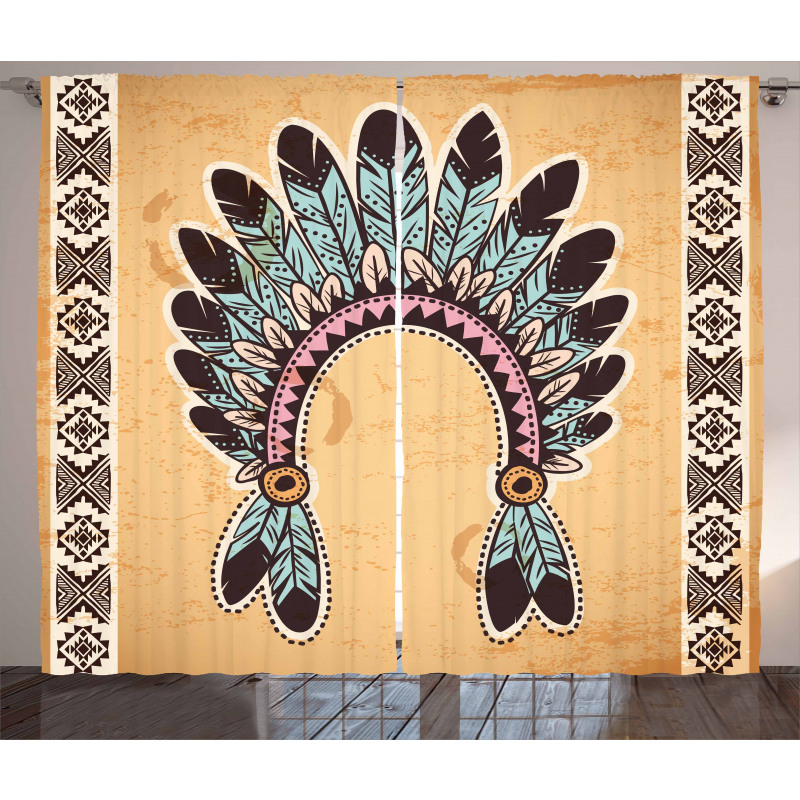 Folkloric Aztec Headband Curtain