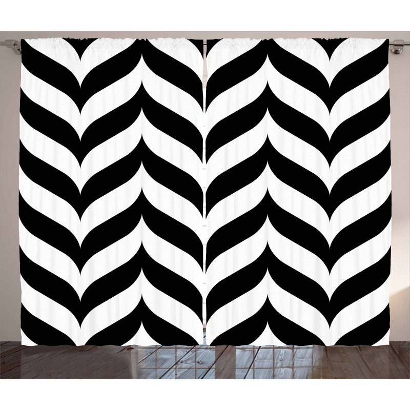 Chevron Retro Curtain