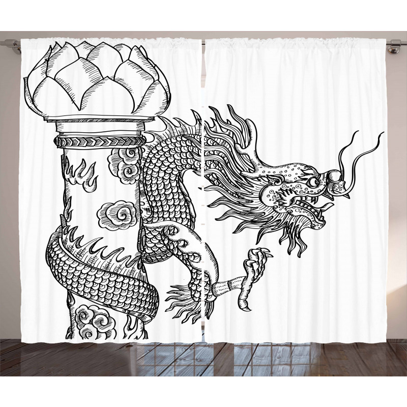 Chinese Creature Curtain