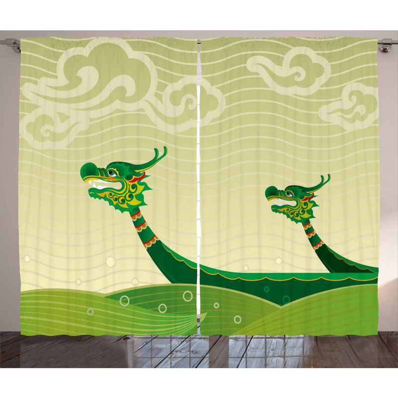 Tatsu Mythical Animal Curtain