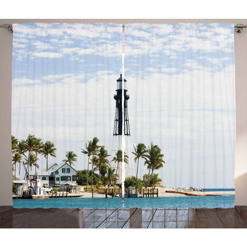 Lighthouse Palms Curtain
