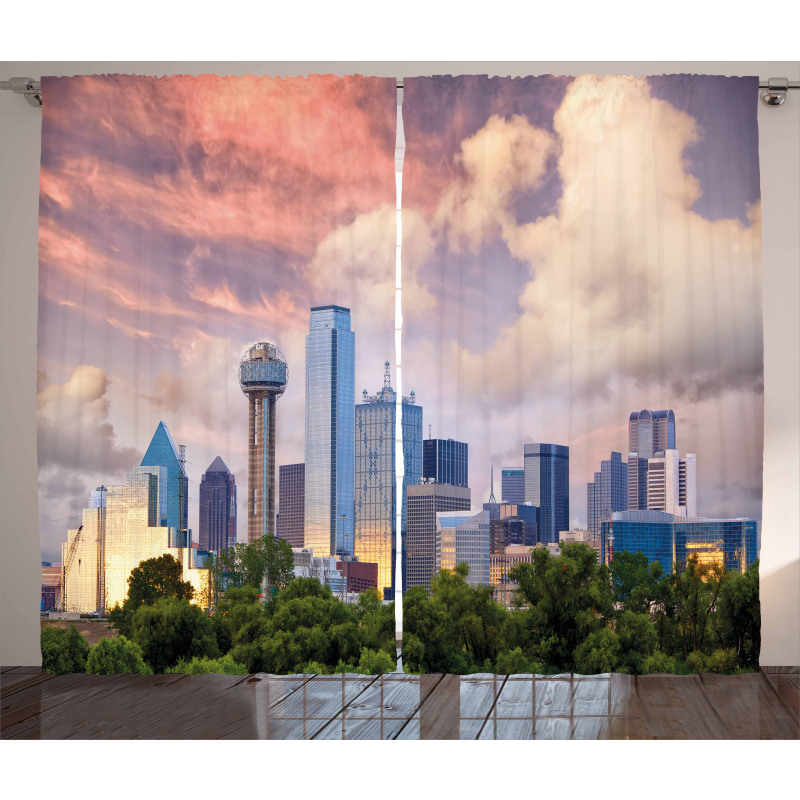Dallas Skyline Curtain