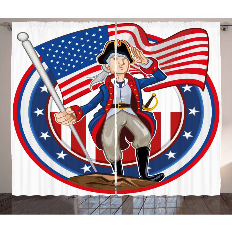 Patriot Emblem Curtain