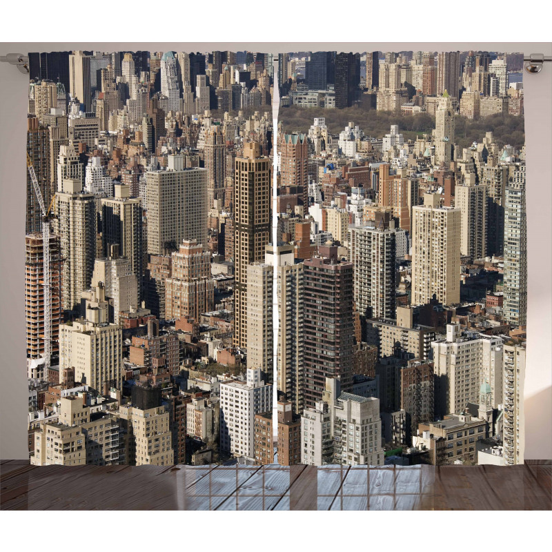 NYC Aerial View Curtain