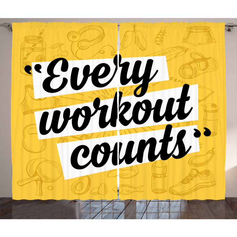 Every Workout Counts Curtain