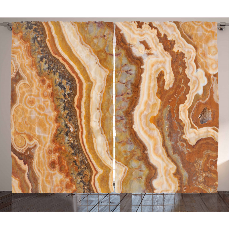 Watercolor Mineral Form Curtain