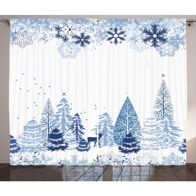 Winter Forest Curtain